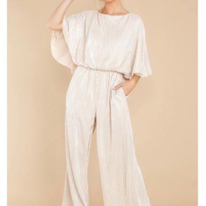Promise of Forever Champagne Jumpsuit